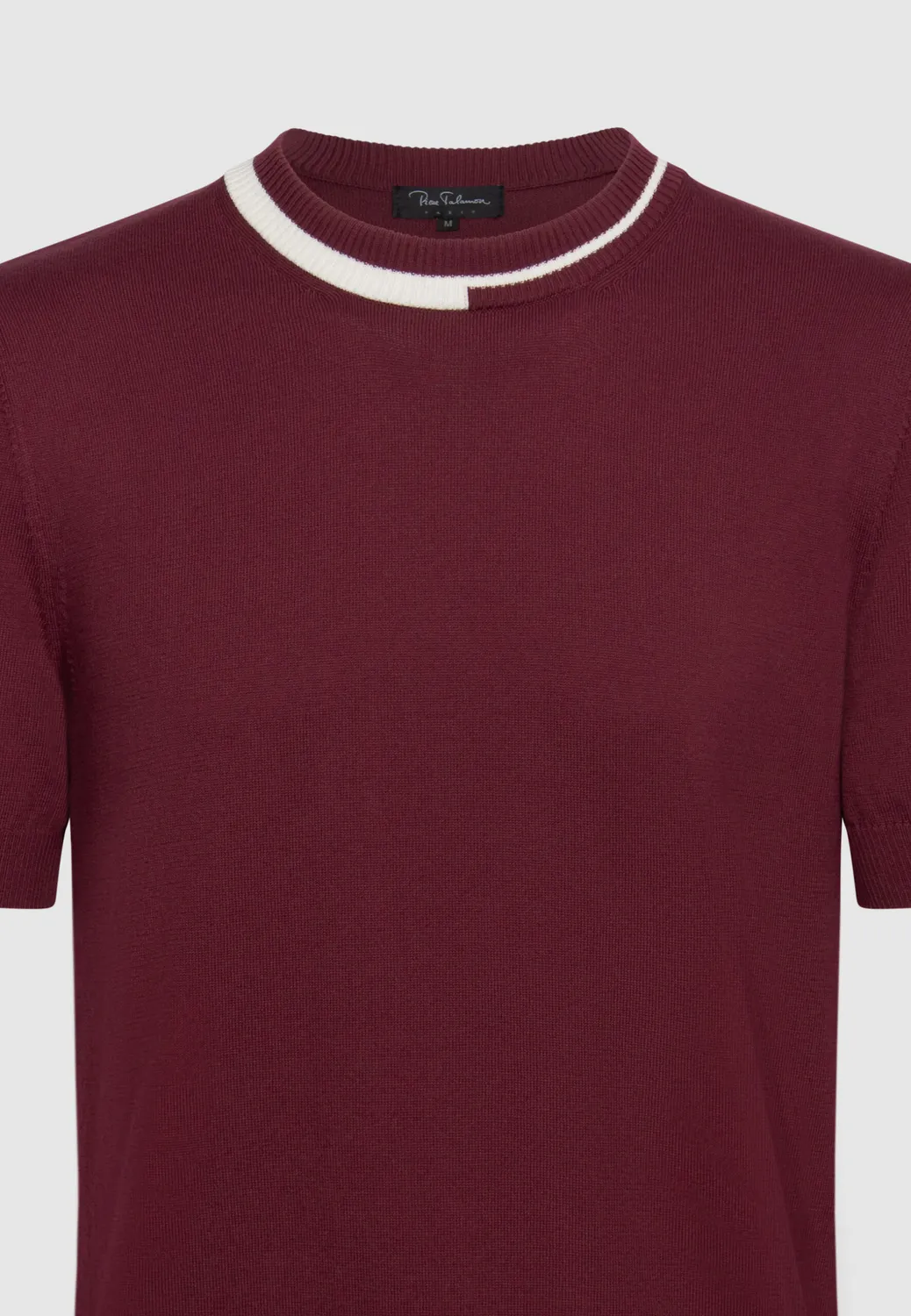 Pierre Talamon T-shirt jersey coton bordeaux 100% coton