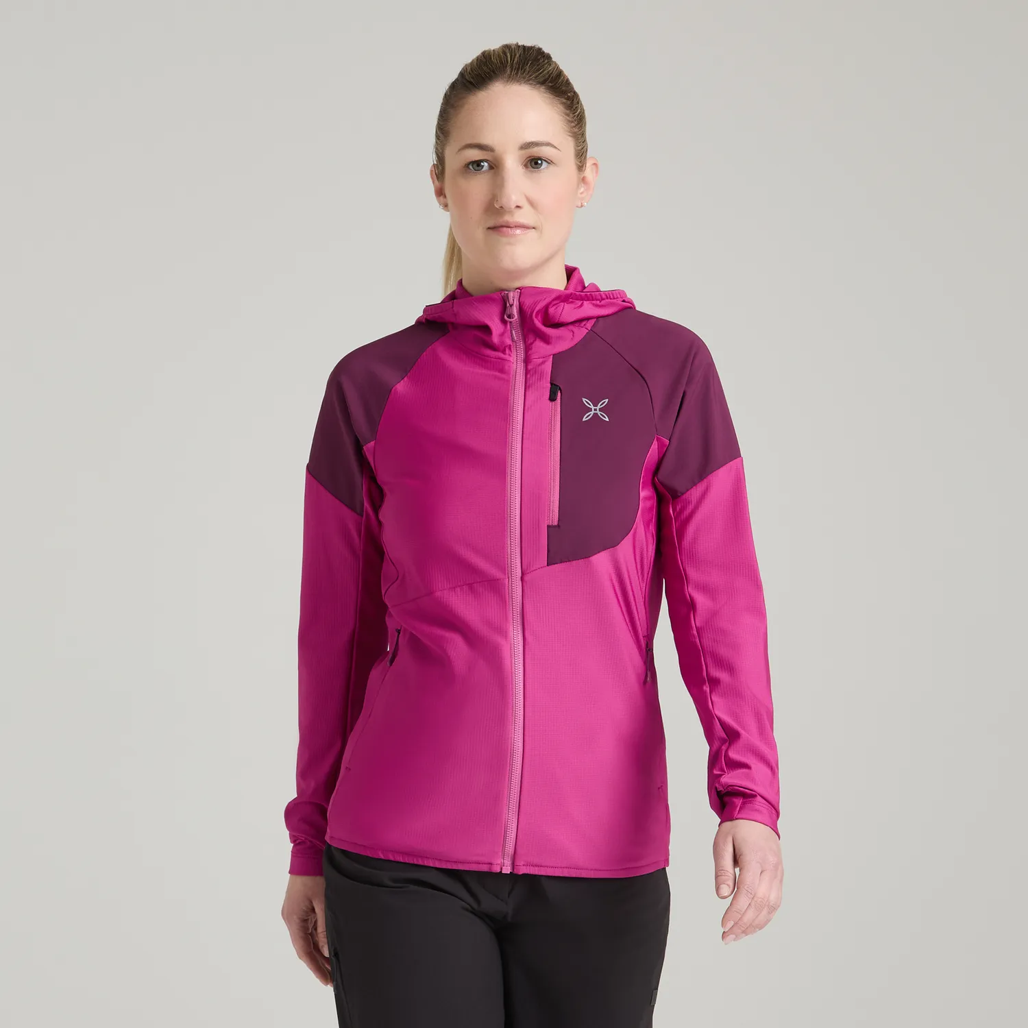Montura Spitze Hooded polaire femme moutarde respirante