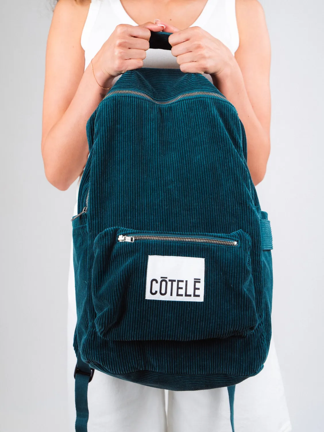 Cotelé Paris Backpack Pétrole TU coton bio