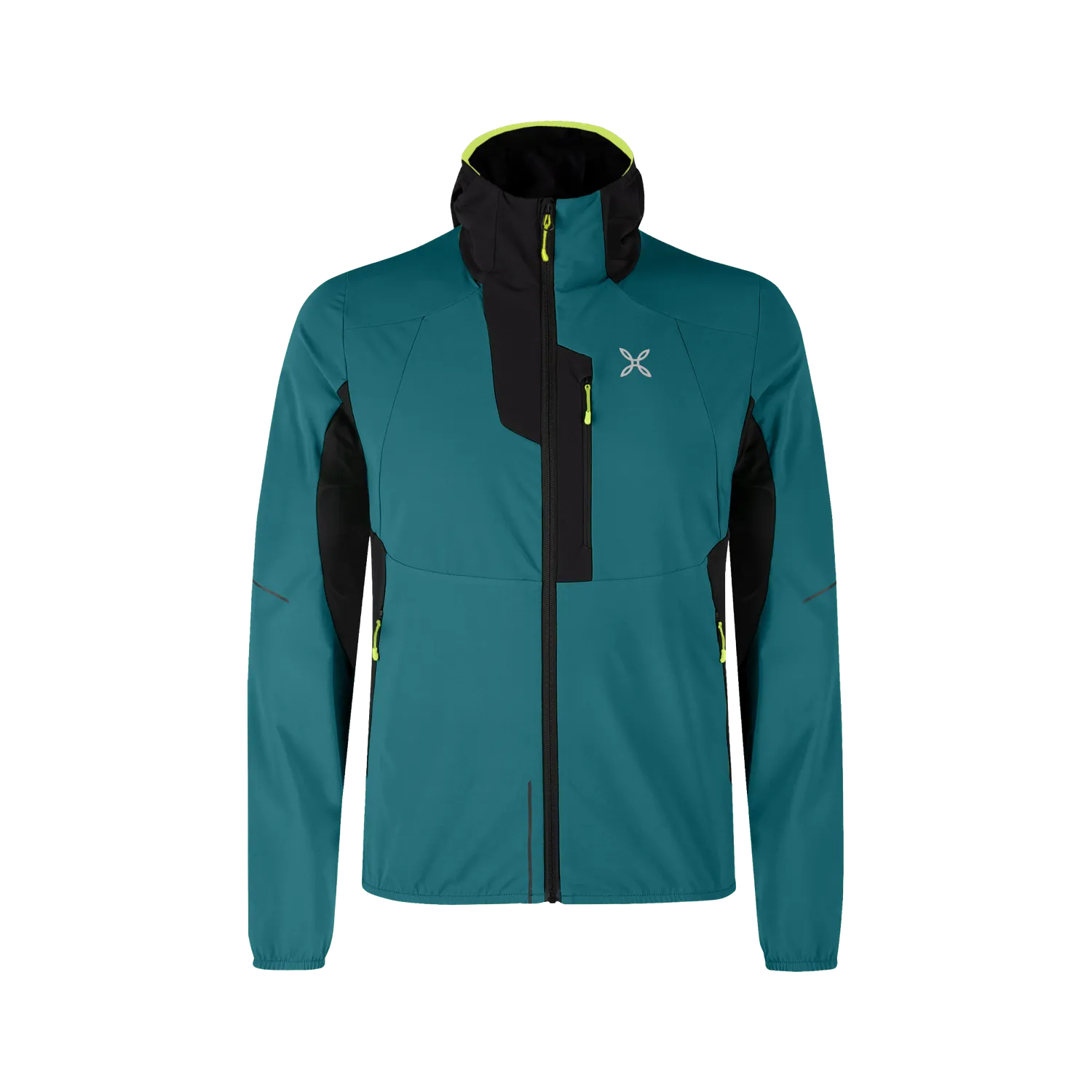 Montura Flash Hooded veste softshell vibe green coupe-vent