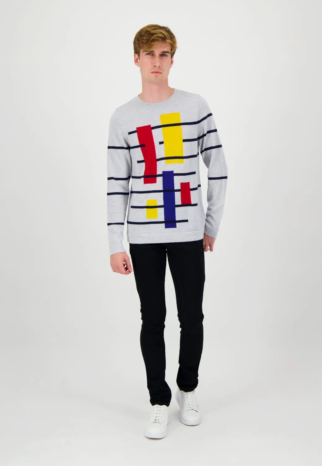 Pierre Talamon Bauhaus pull gris homme