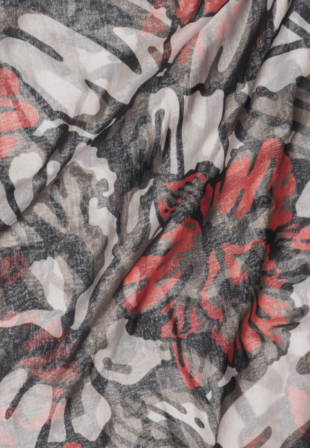 Pierre Talamon Orchid foulard rouge léger
