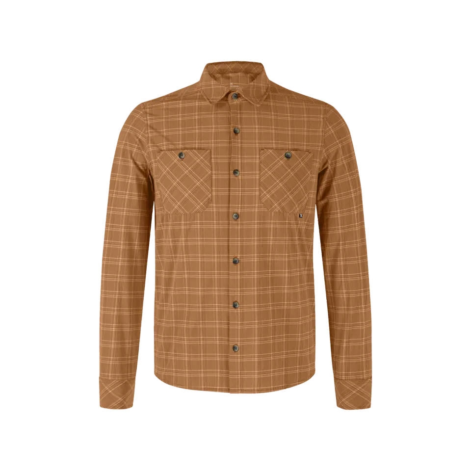 Montura Dolomiti L/S Shirt chemise homme camel anti-UV