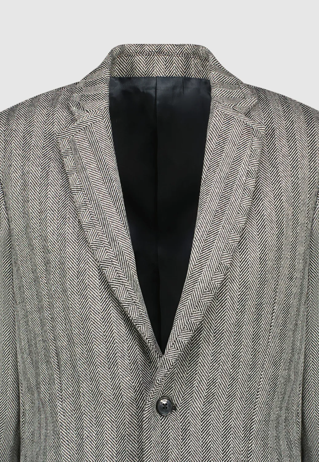 Pierre Talamon veste chevrons grise coupe droite