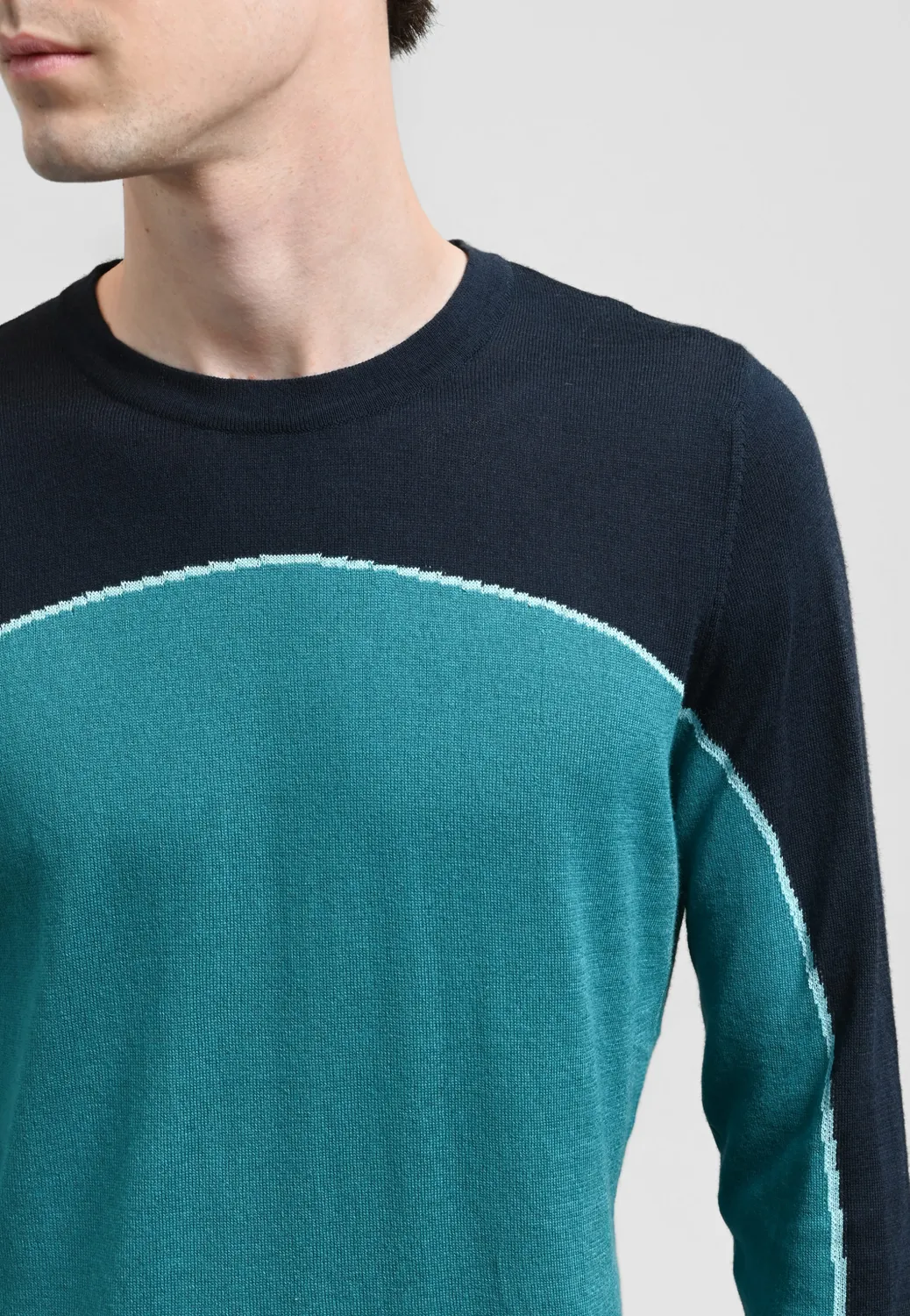 Pierre Talamon pull Canopée navy bleu marine