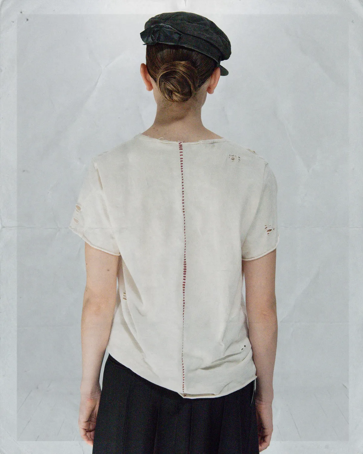 Paolo Leduc Desire t-shirt blanc coton effet usé