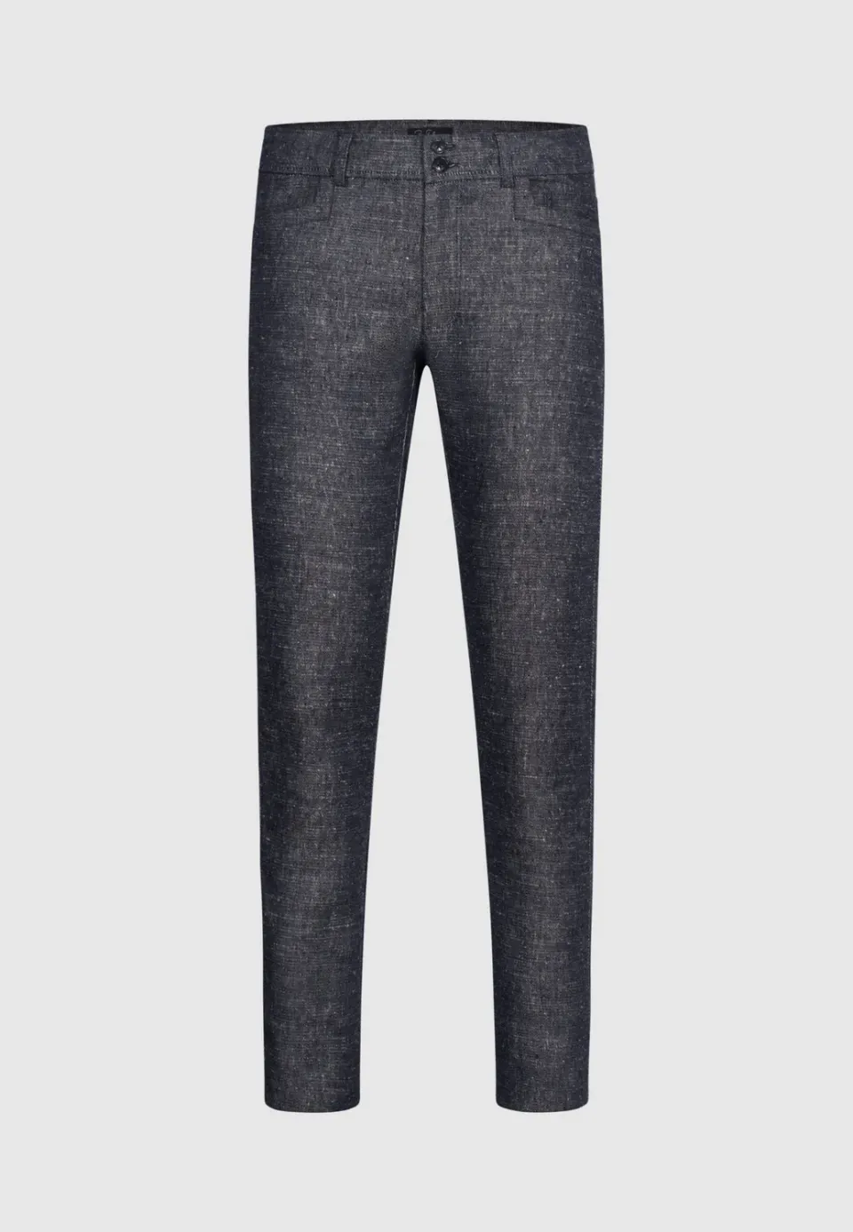 Pierre Talamon chiné poches jean Navy pantalon bleu marine