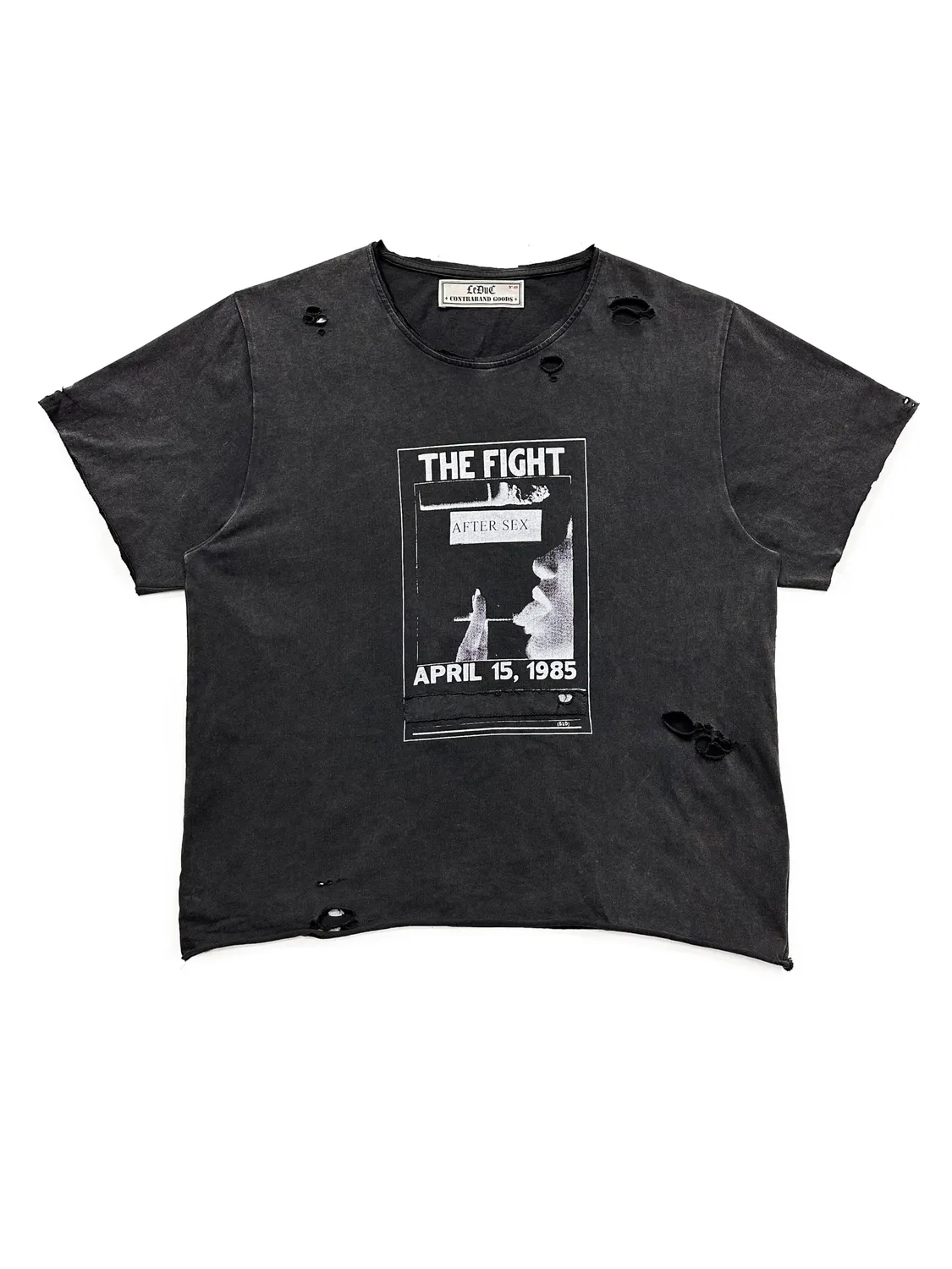 Paolo Leduc Cigarette t-shirt coton bio noir délavé