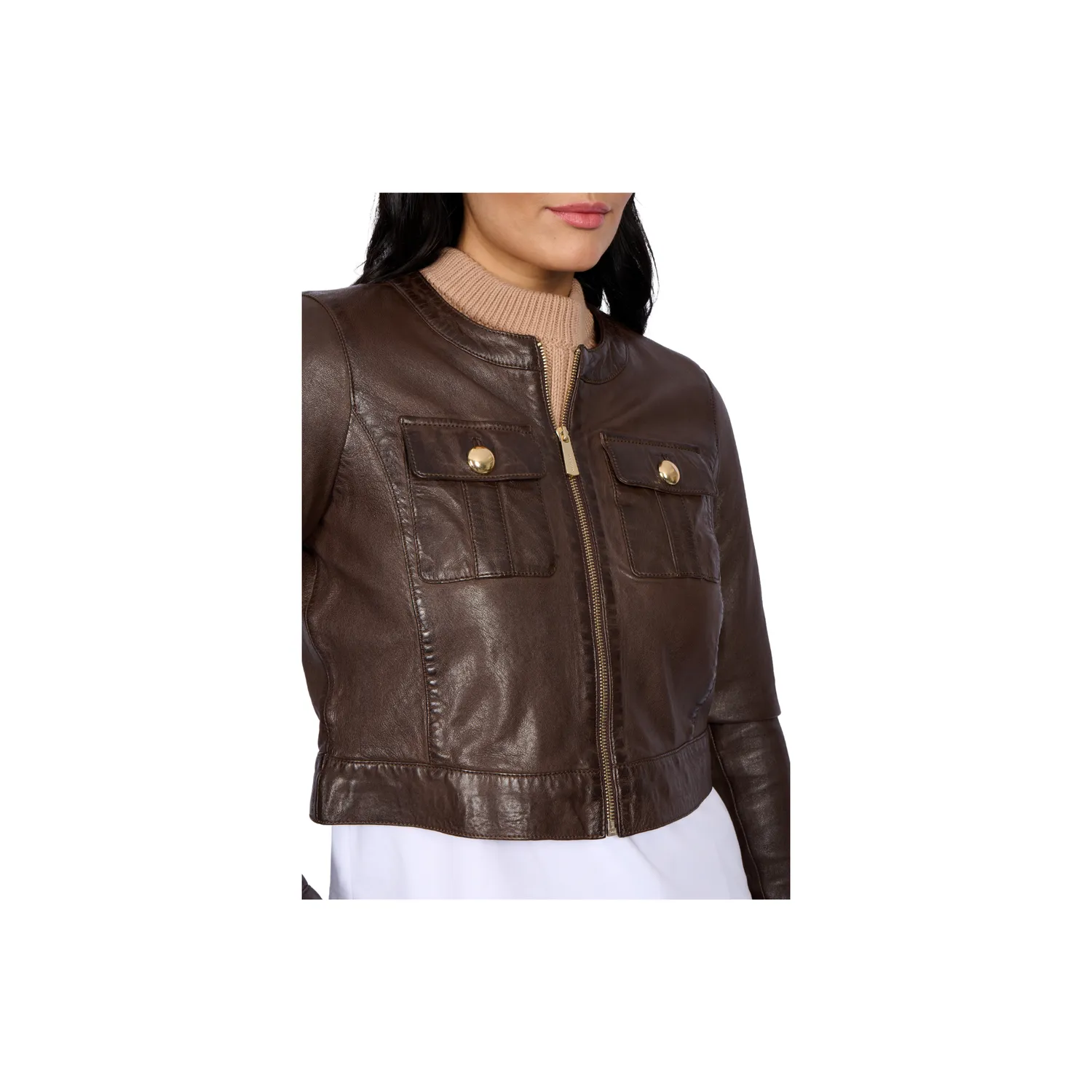 Oakwood Susan 65161 veste cuir choco