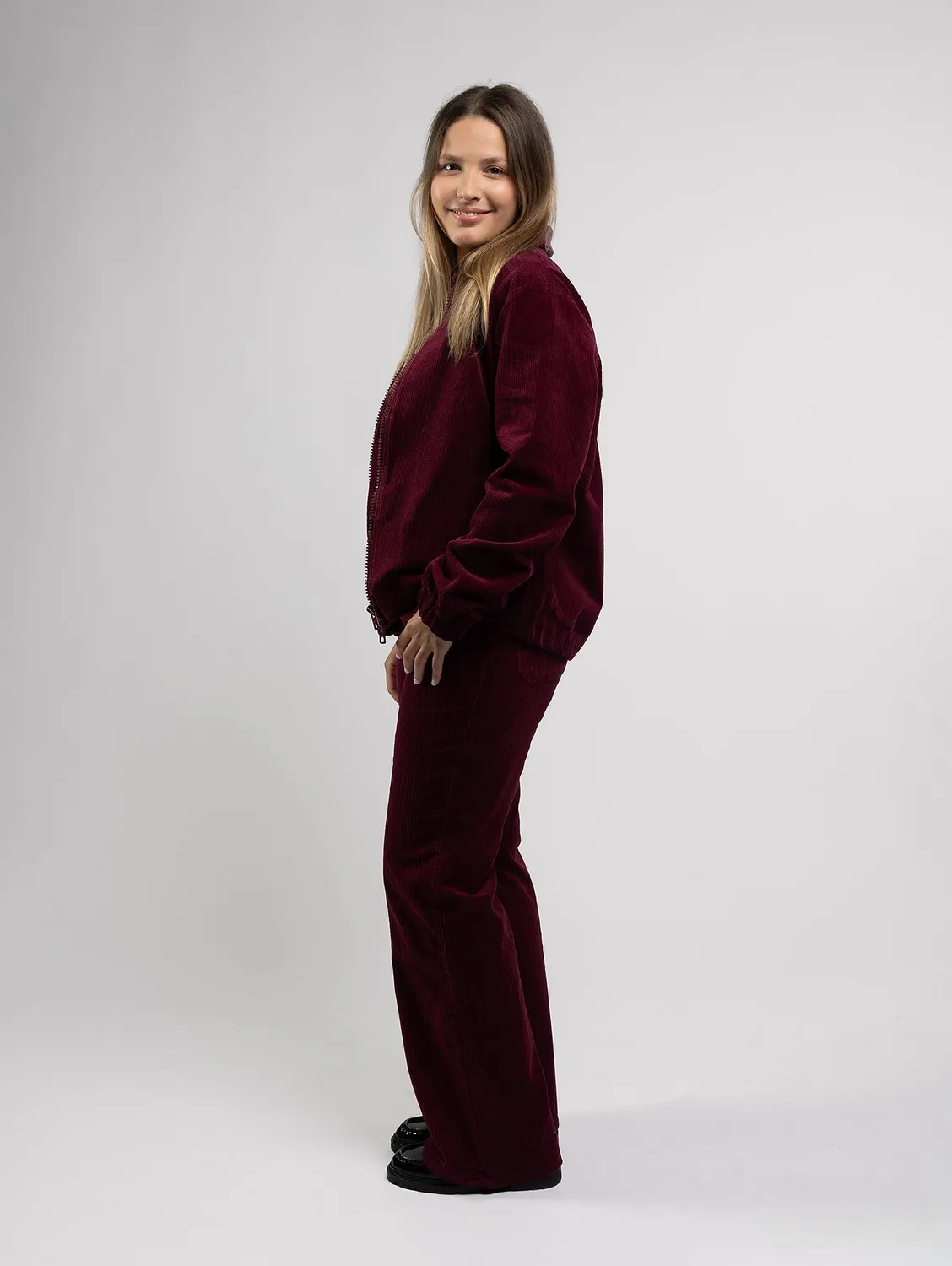 Cotelé Paris Blouson Dido prune velours