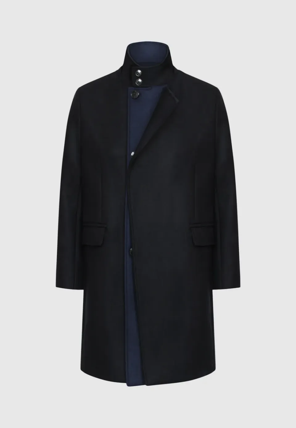 Pierre Talamon Edward manteau bleu et noir hiver