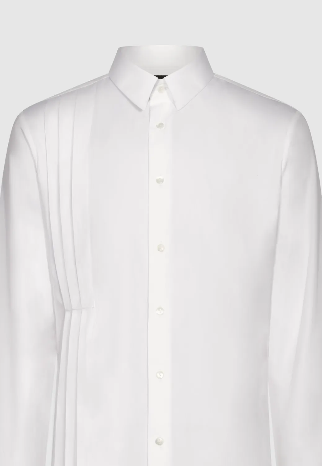 Pierre Talamon tunique plissée chemise blanche coton