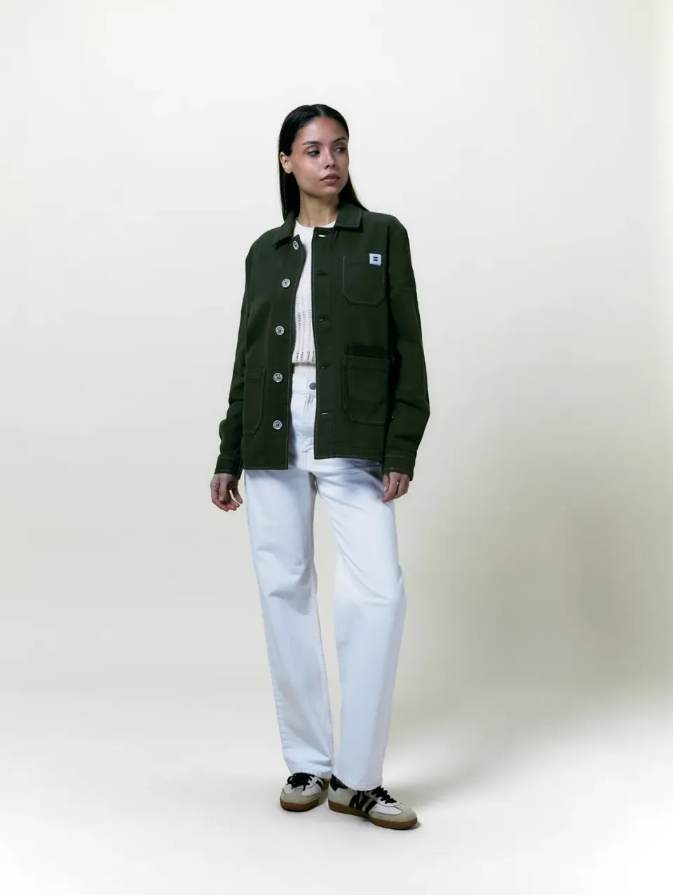 Cotélé Paris Worker veste toile olive coton bio