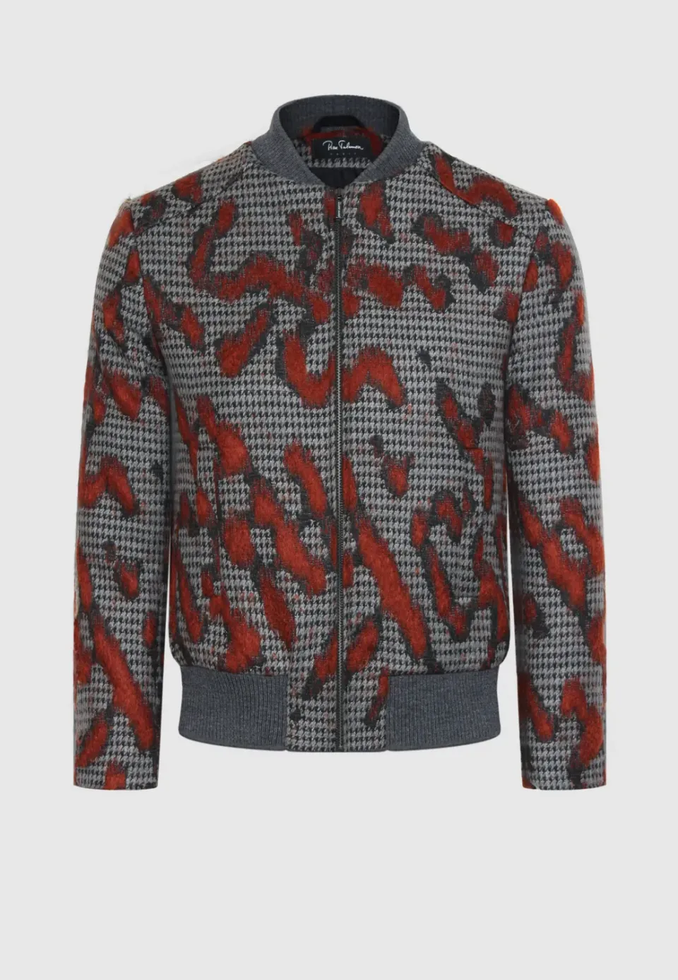 Pierre Talamon teddy gris brique homme blouson