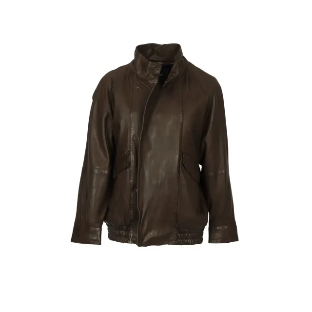 OAKWOOD SAILOR 65350 blouson choco cuir mouton