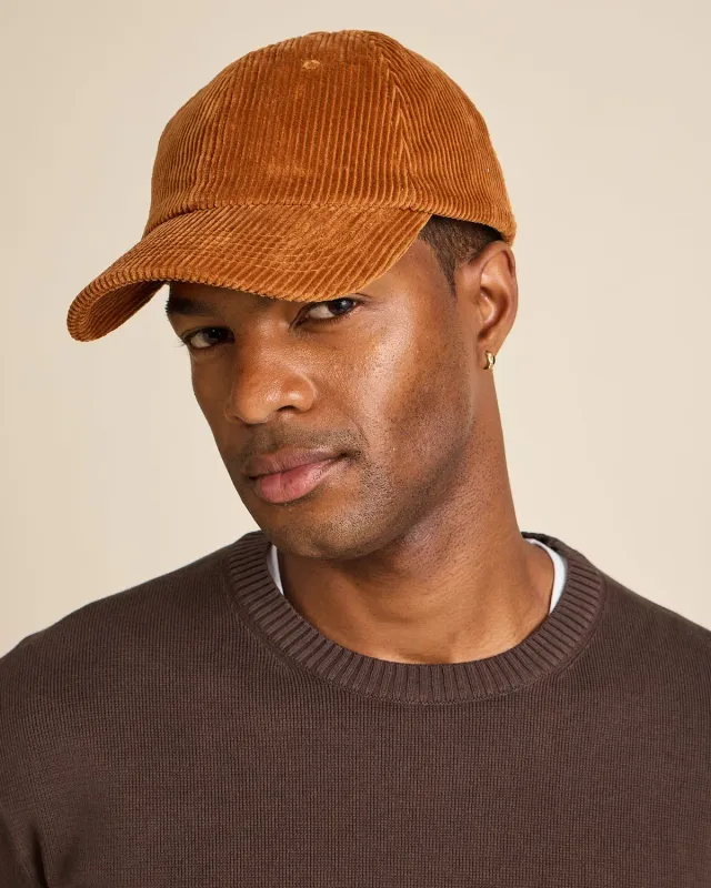 Cotelé Paris Côtelé Camel casquette velours camel