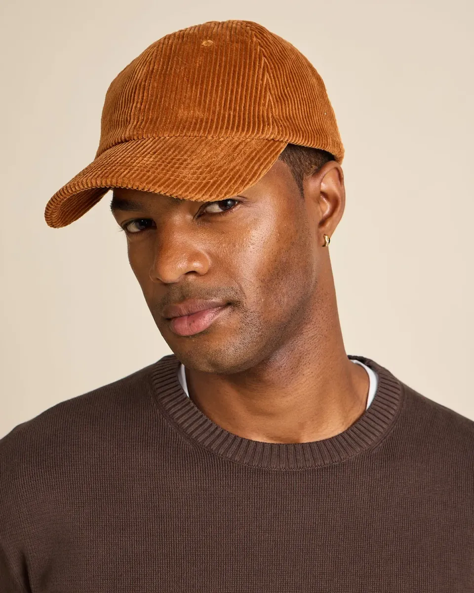 Cotelé Paris Côtelé Camel casquette velours camel