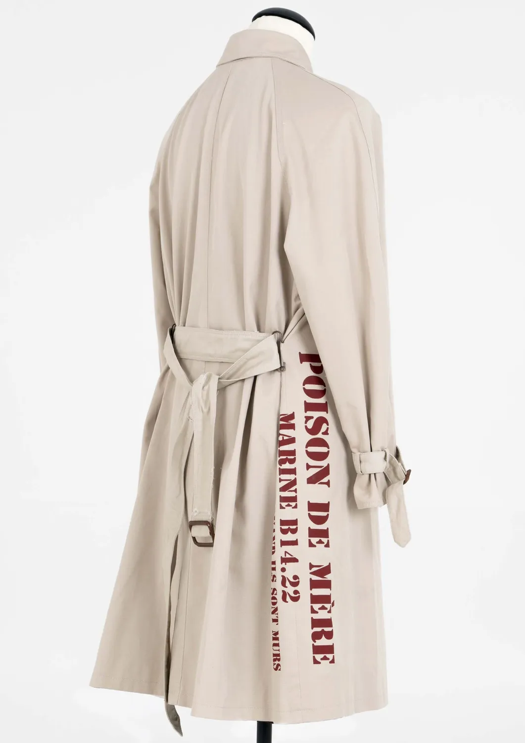 Paolo Leduc Poison trench crème coton