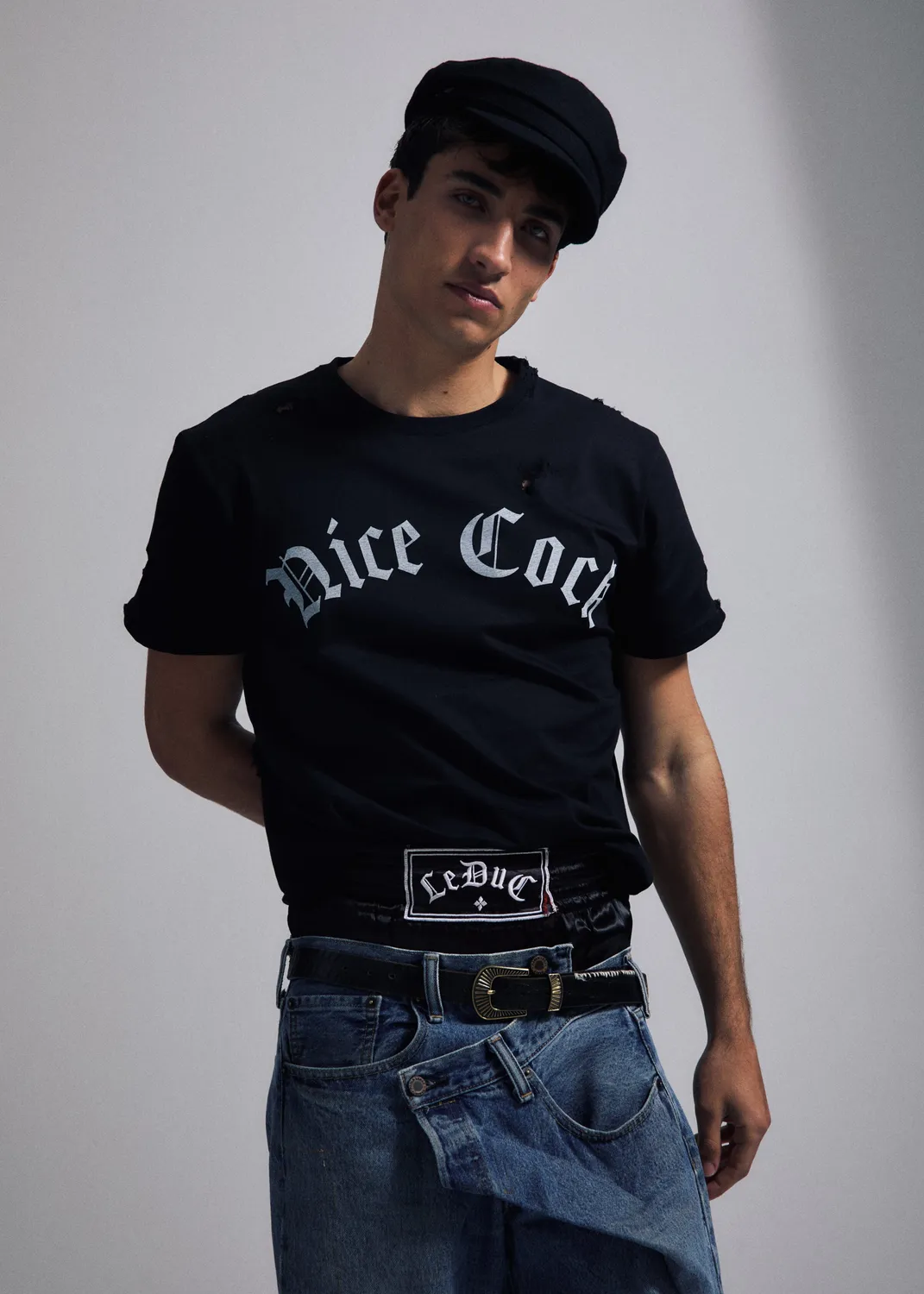 Paolo Leduc Nice Cock t-shirt coton bio noir blanc