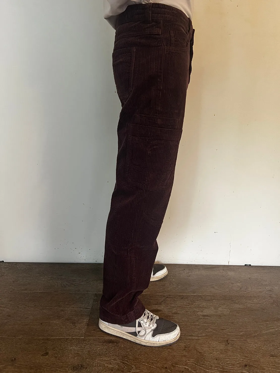 Cotelé Paris Cargo pantalon chocolat velours bio