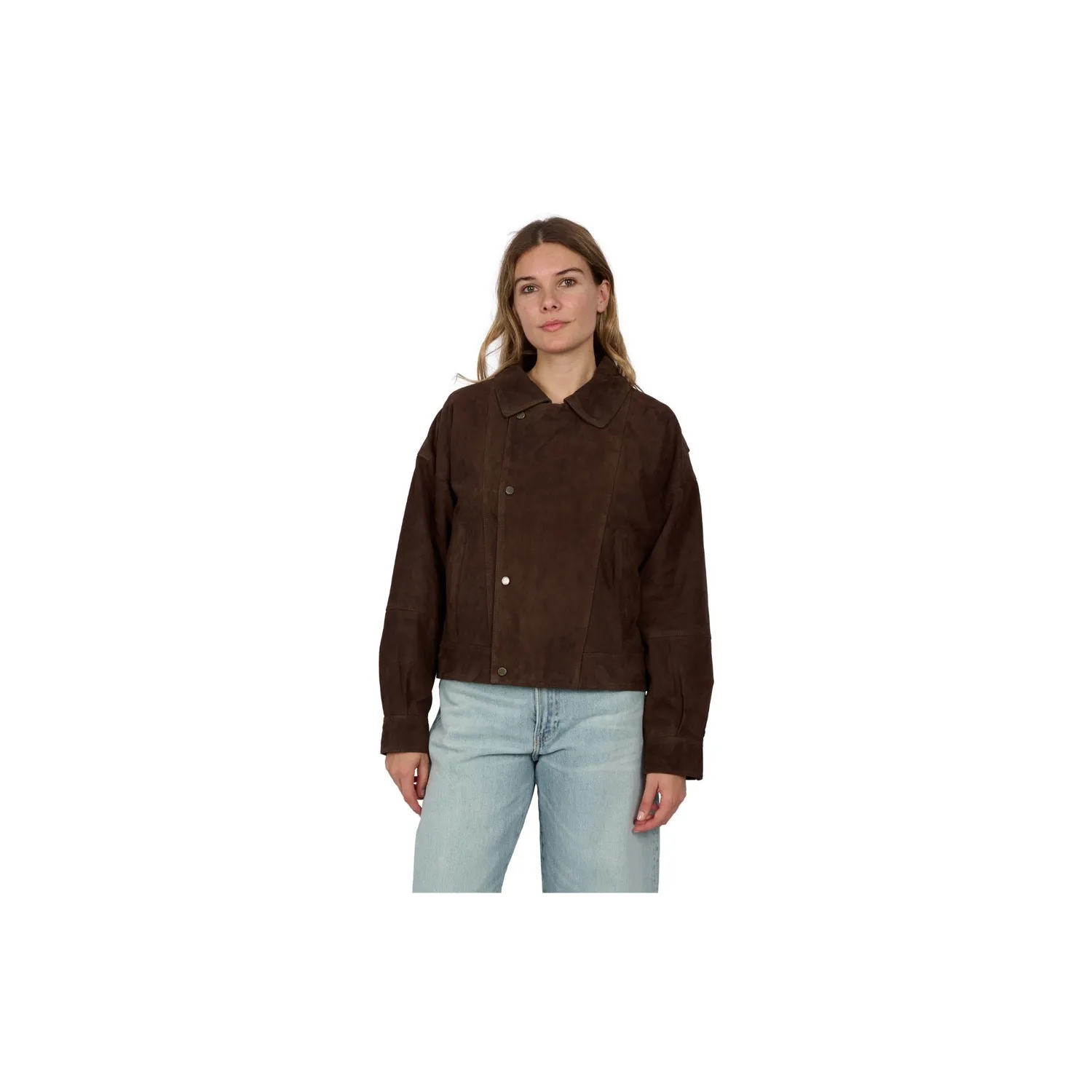 Oakwood Riviera 65278 blouson chèvre velours choco