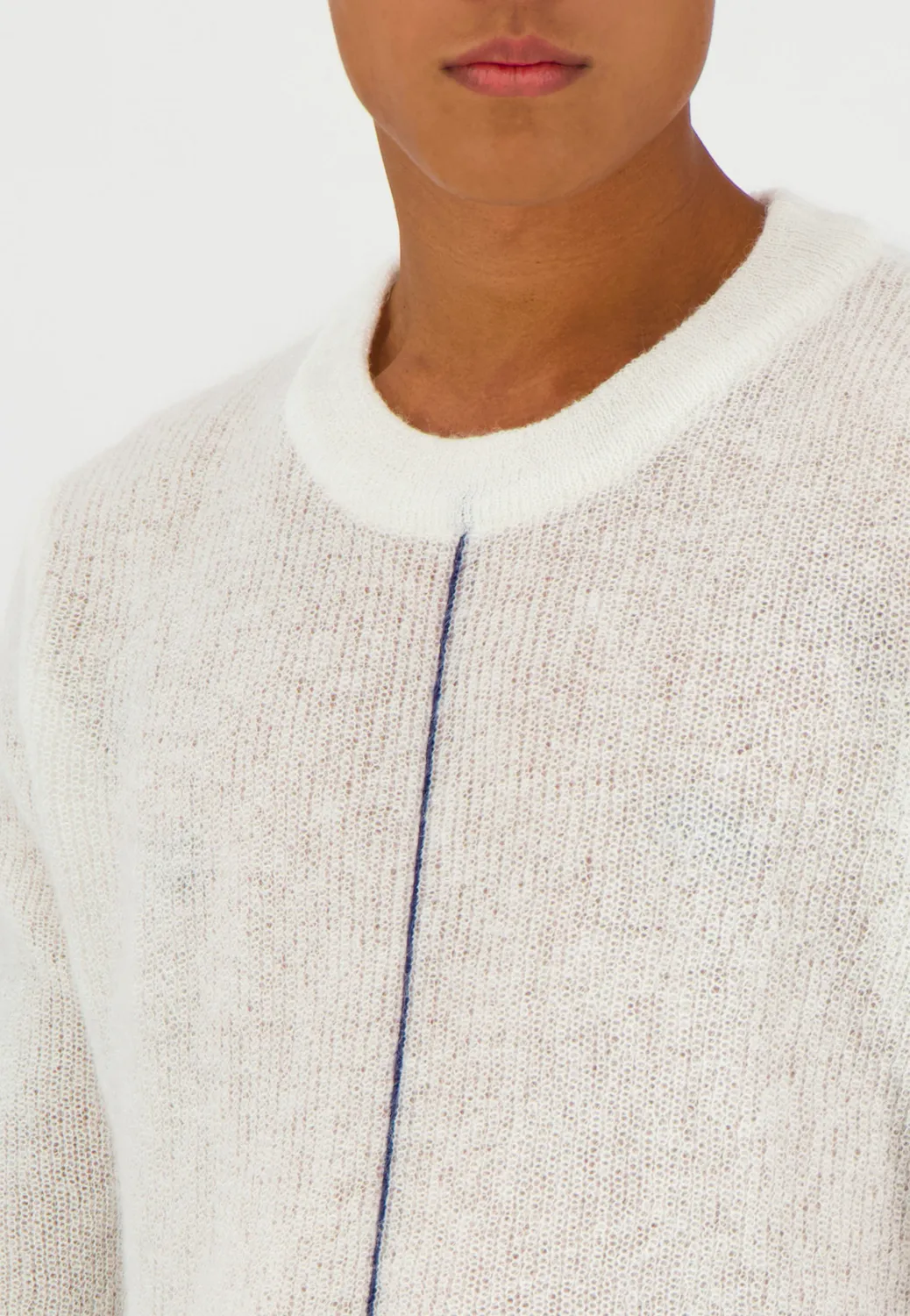 Pierre Talamon mohair pull ivoire chaud hiver