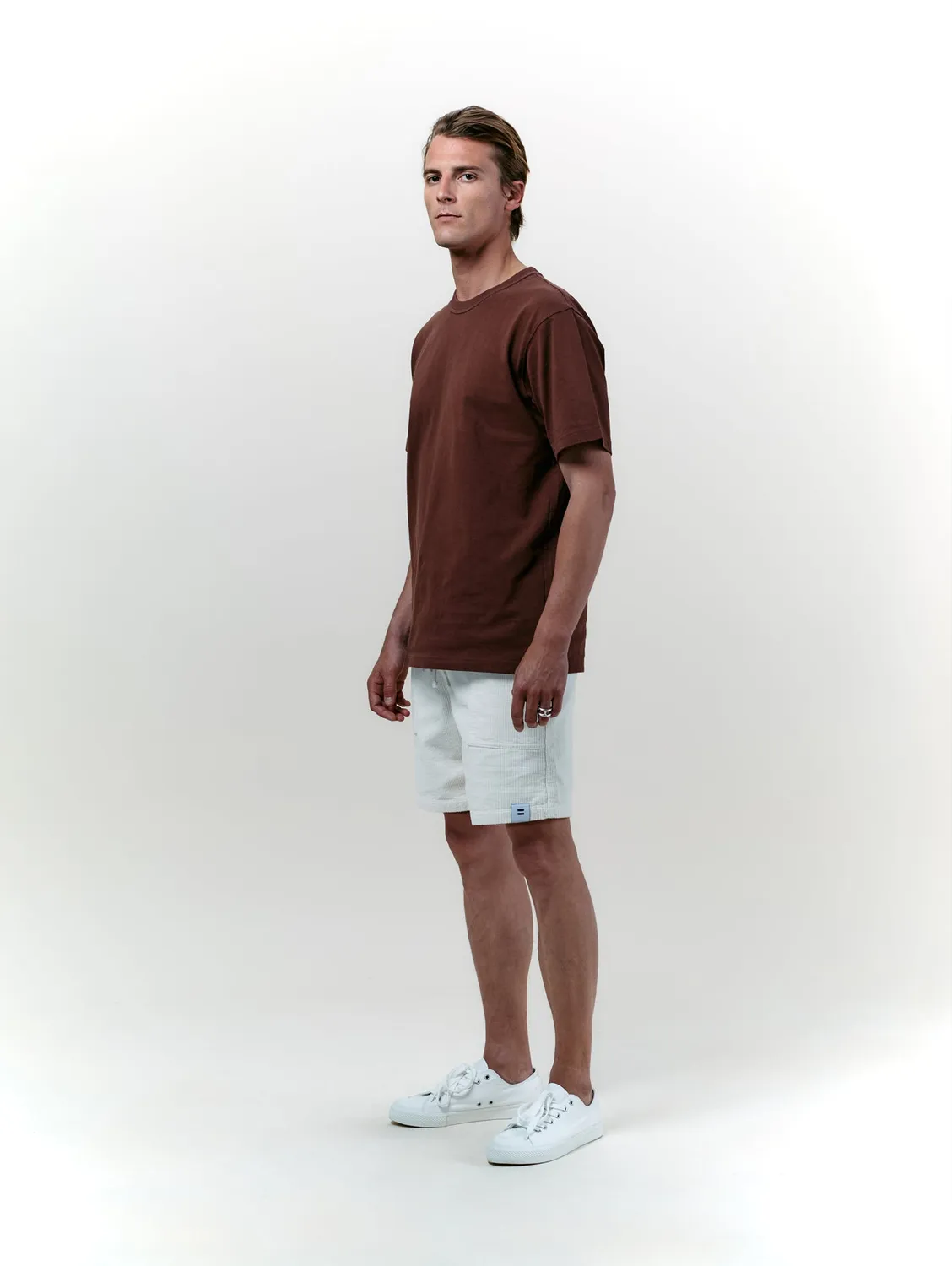 Cotelé Paris Lazy short écru velours coton bio