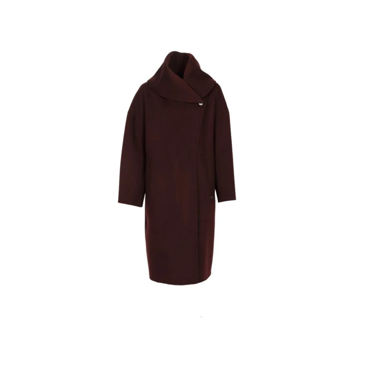 Oakwood Vaila manteau laine porto col châle