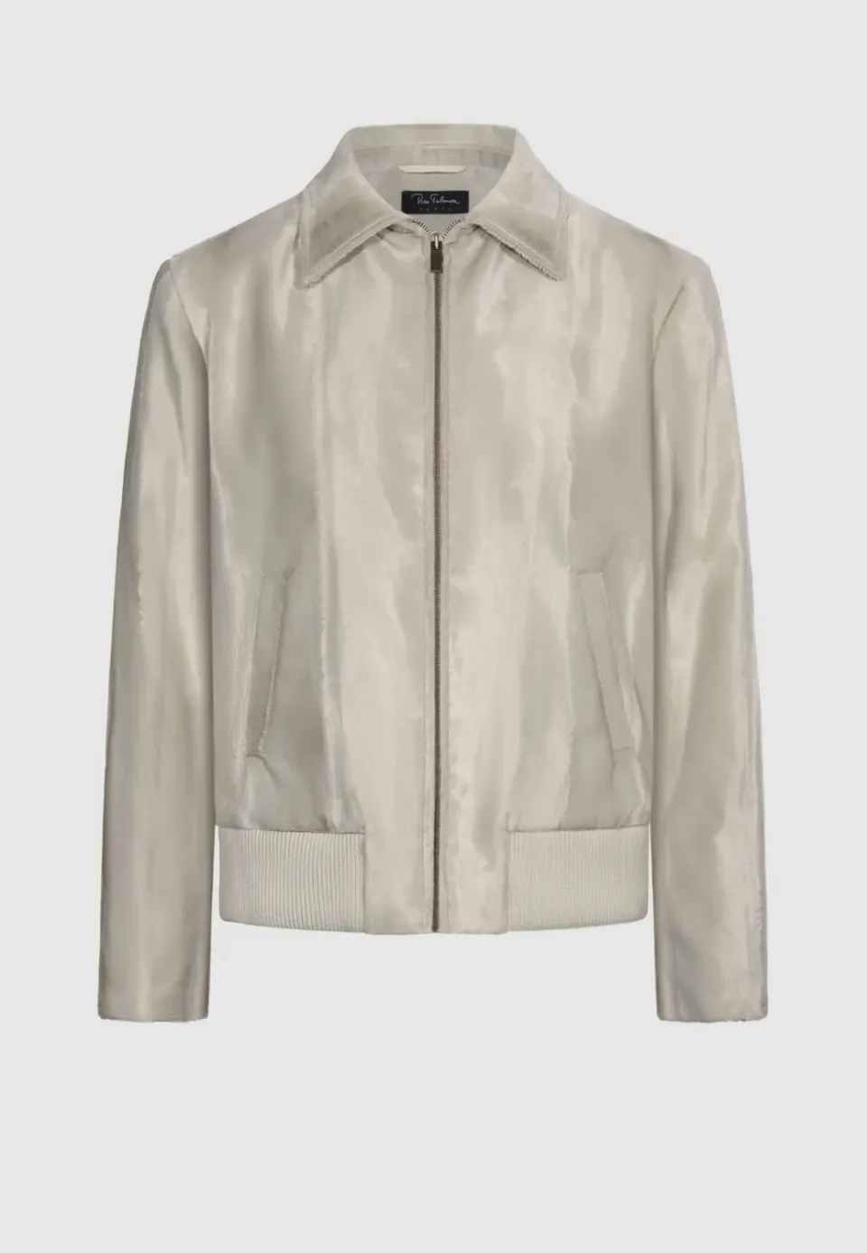 Pierre Talamon Façon Poulain blouson beige zippé