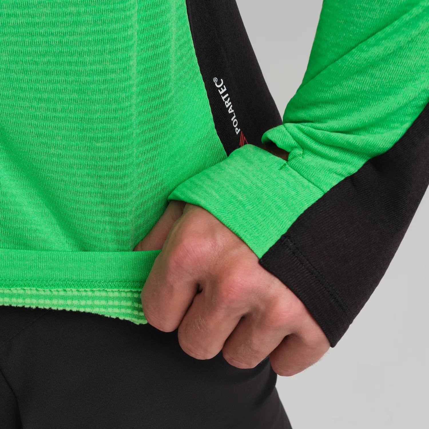 Montura Stride Polartec L/S Maglia polaire noir respirant