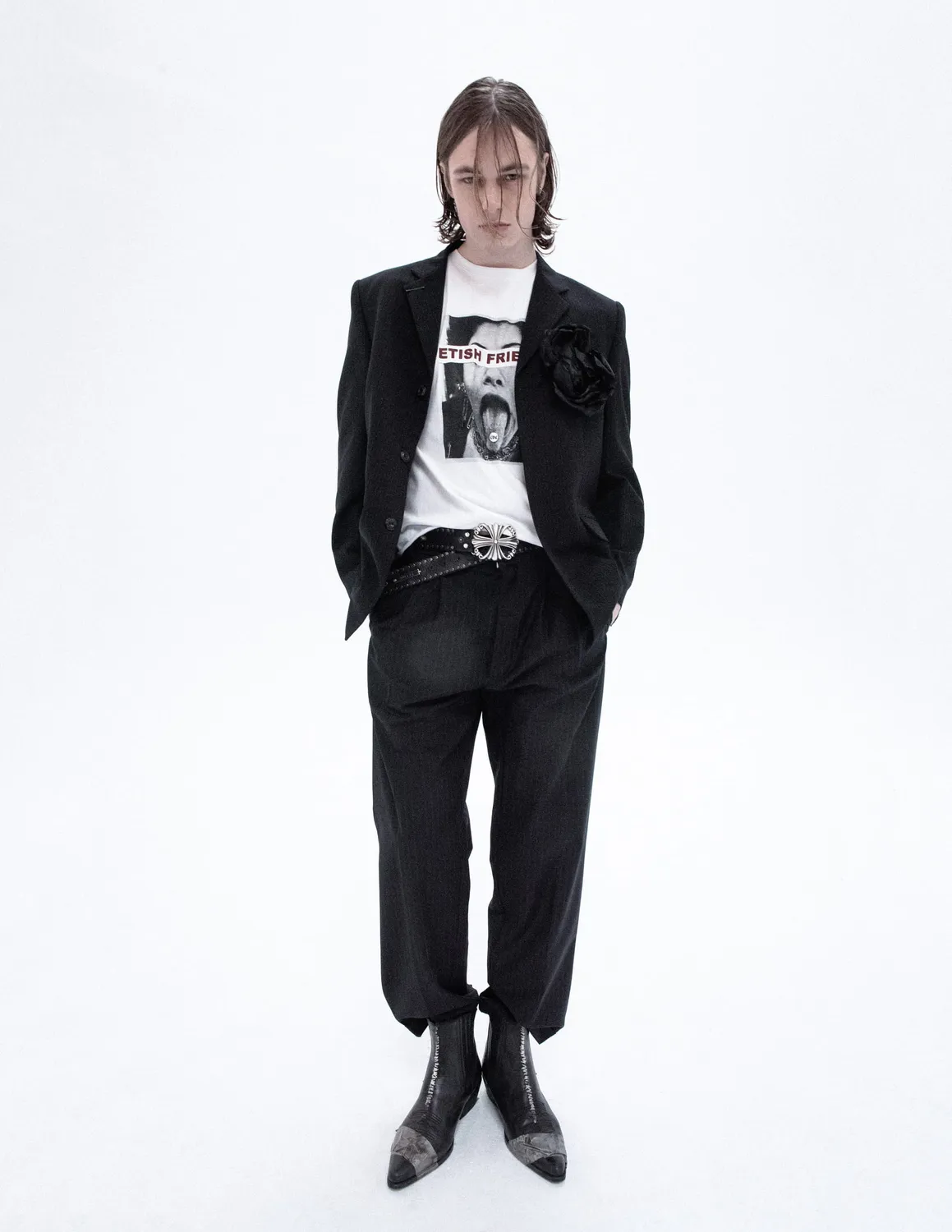 Paolo Leduc Fetish Frendly t-shirt laçage dos œillets