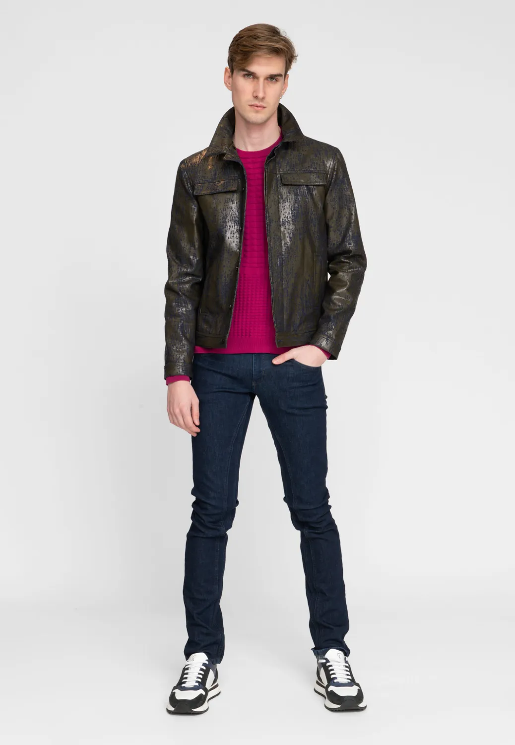 Pierre Talamon Fancy Fuchsia pull fuchsia