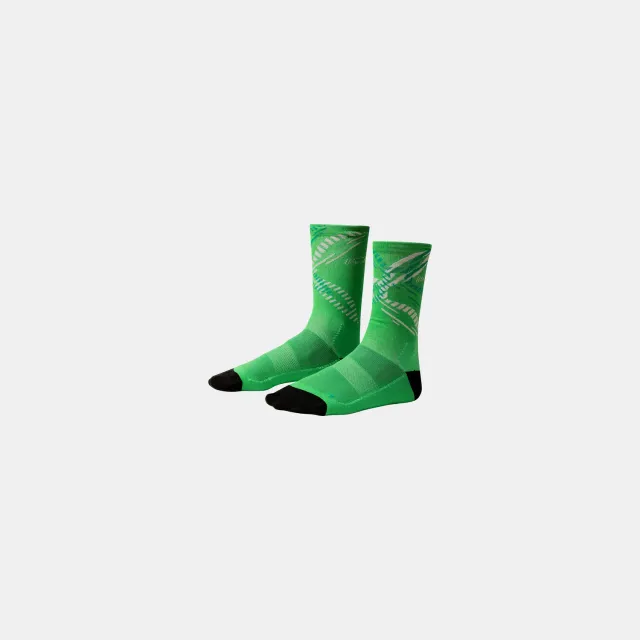 Montura Graphic Logo chaussettes Vibe Green M-L respirantes
