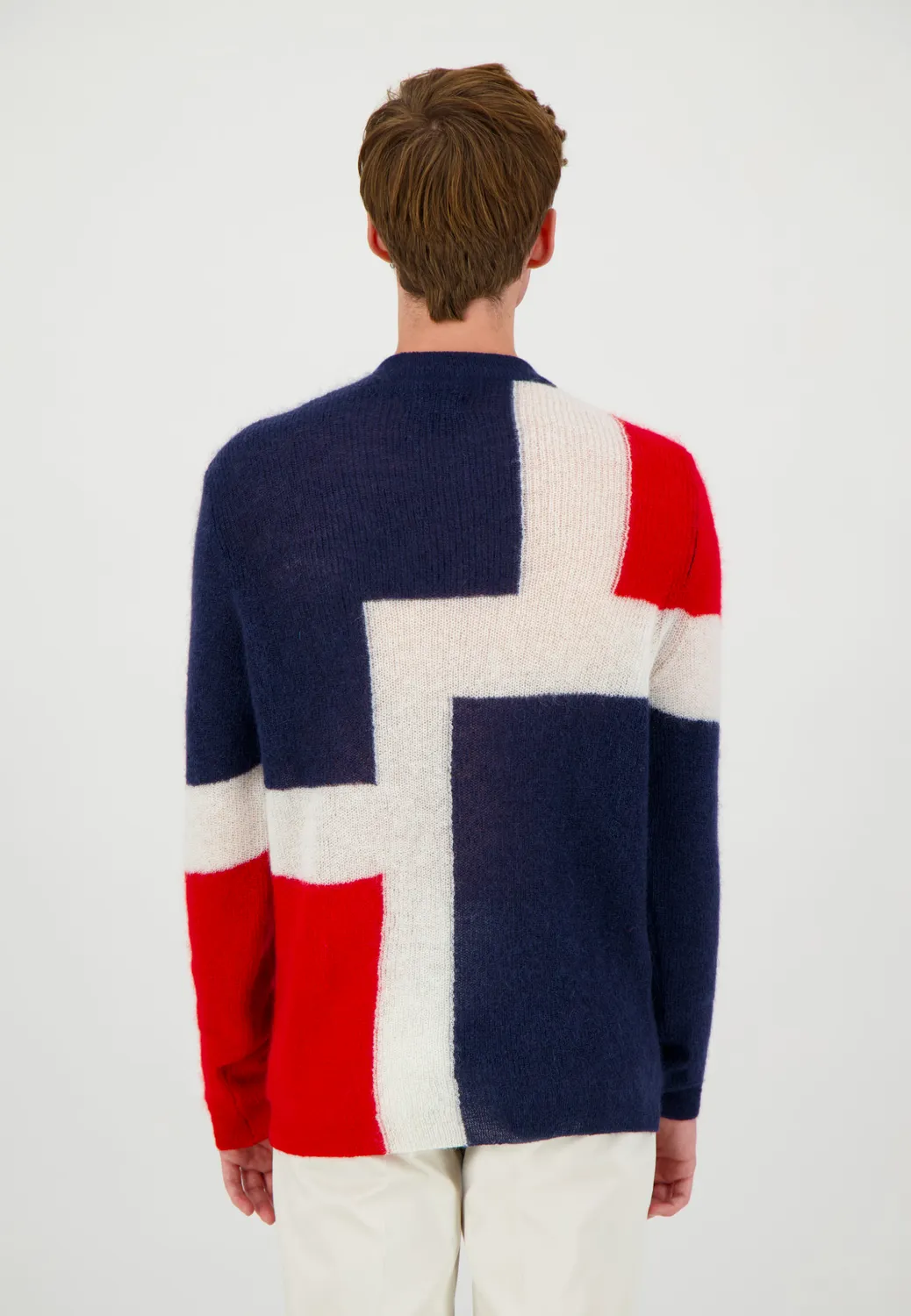 Pierre Talamon pull mohair Flag drapeau
