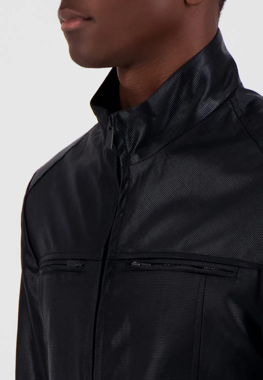 Pierre Talamon Ottoman blouson noir droit