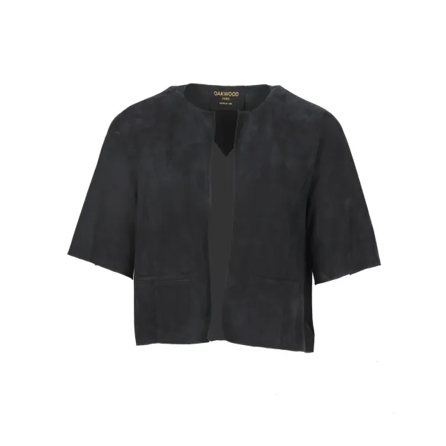 OAKWOOD KEIRA 65204 veste chèvre velours marine