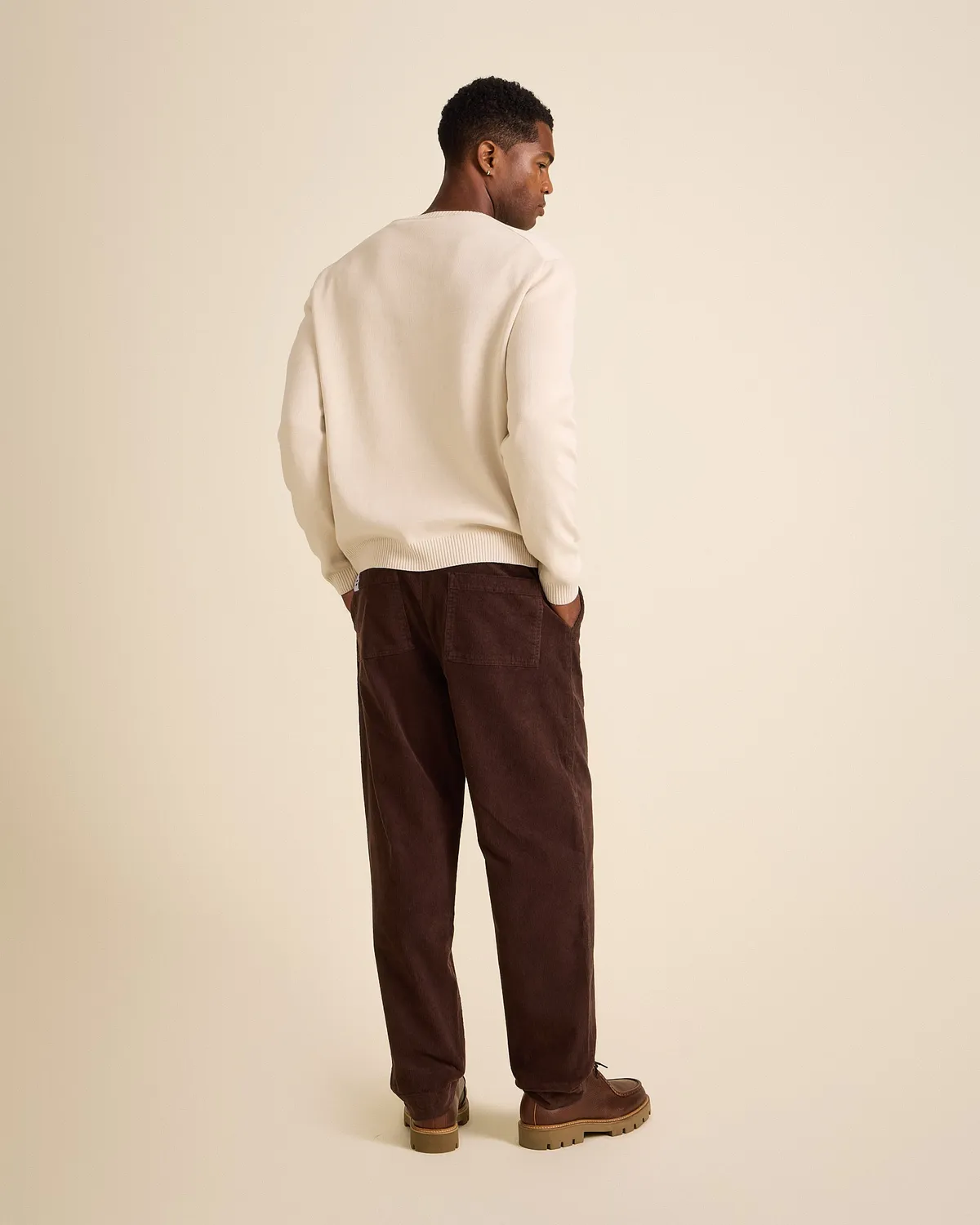 Cotelé Paris Lazy pantalon homme chocolat velours côtelé