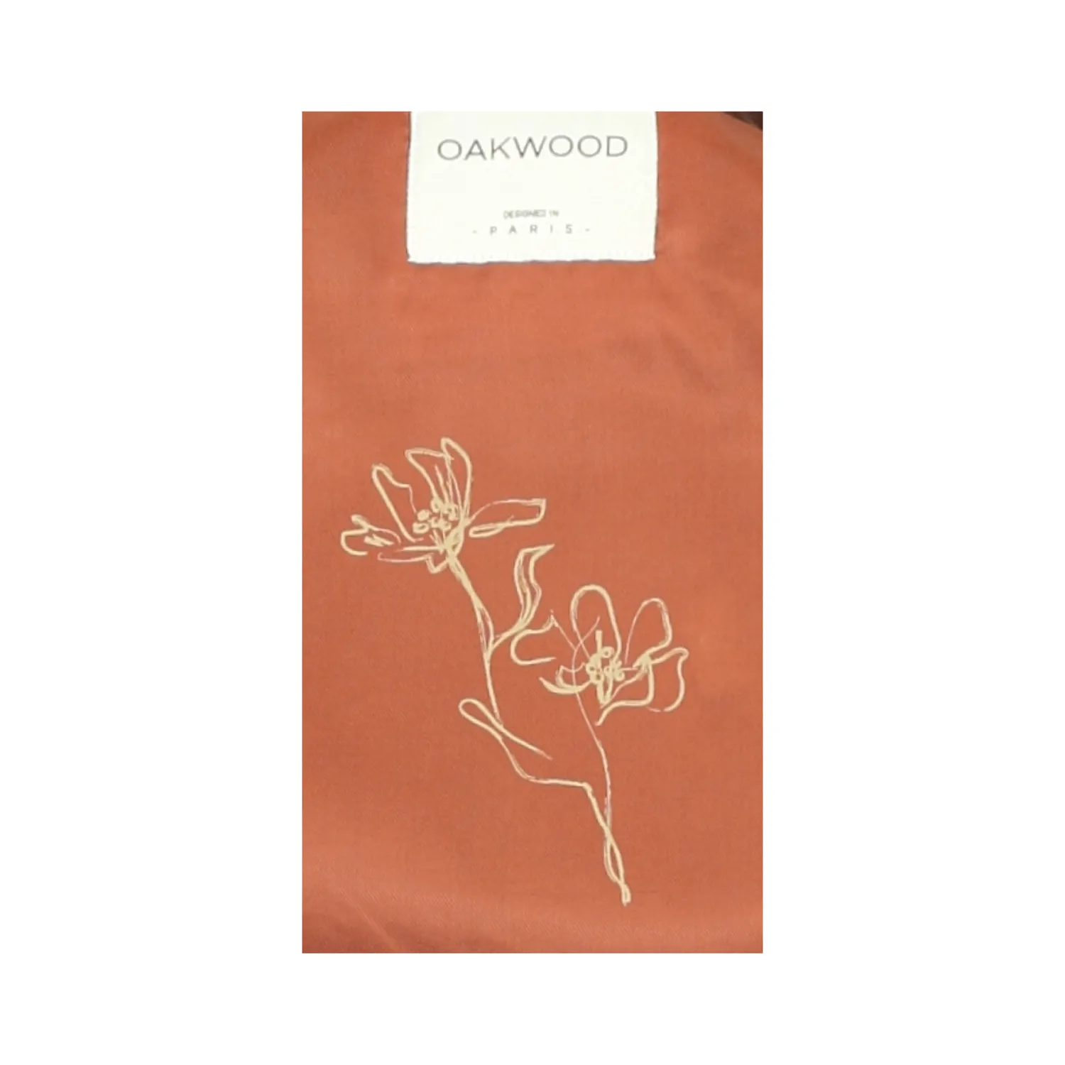 Oakwood Laly blouson cuir cognac col chemise