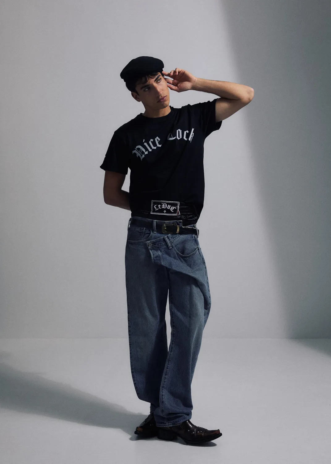 Paolo Leduc Nice Cock t-shirt coton bio noir blanc