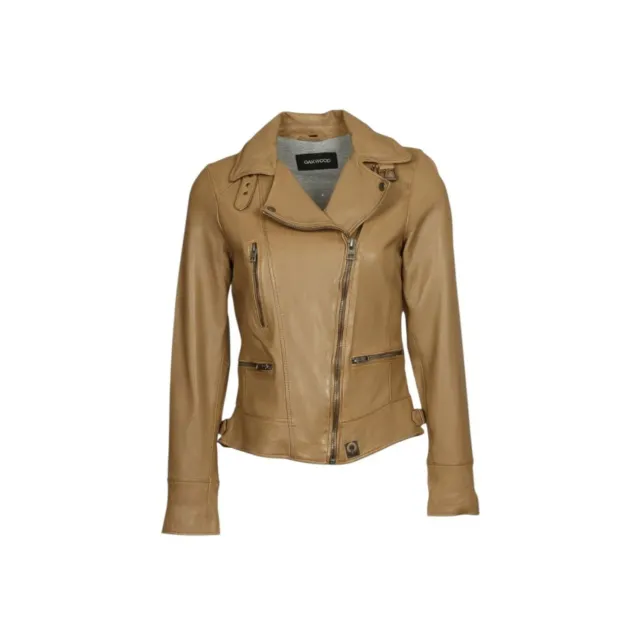 Oakwood Video 62065 blouson cuir marron clair effet lavé
