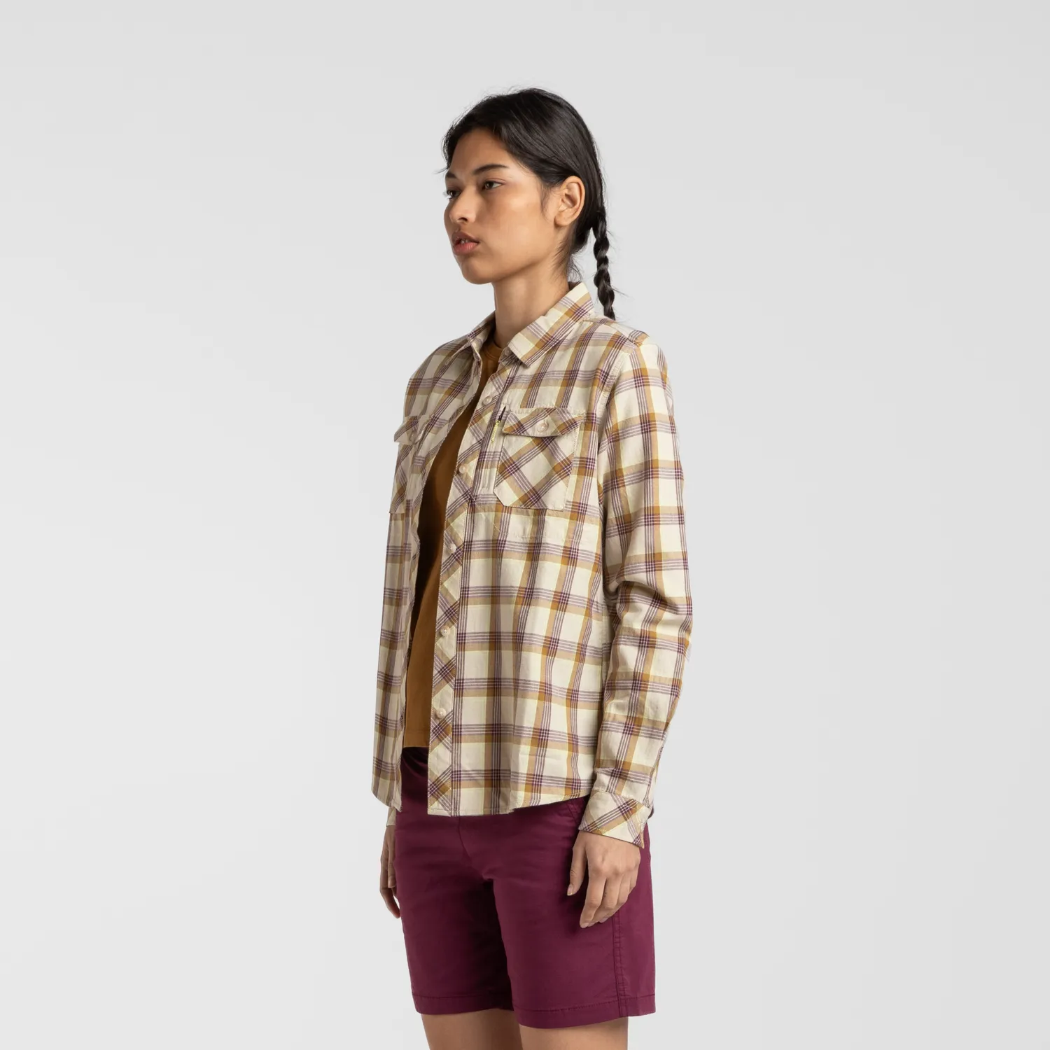 Montura Cotton Check Shirt Woman chemise femme carreaux