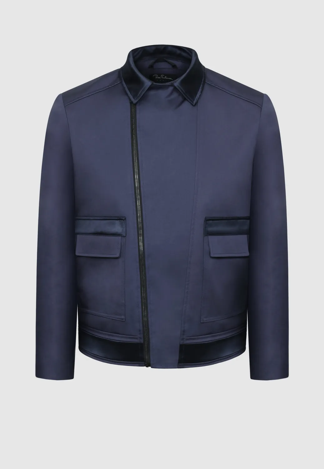 Pierre Talamon Perfecto Navy blouson bleu marine zippé