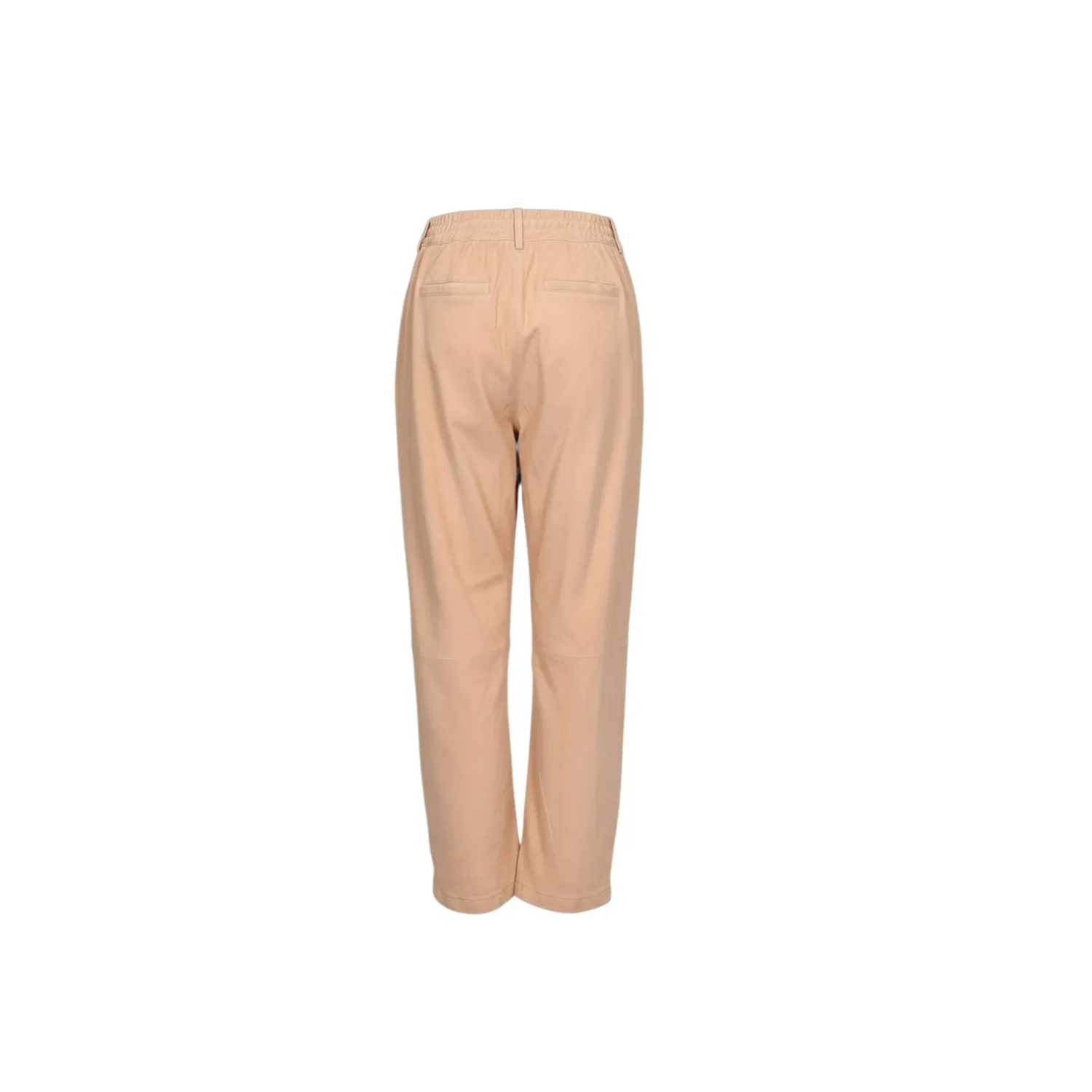 Oakwood Mia 65195 pantalon cuir poudre chèvre velours ample