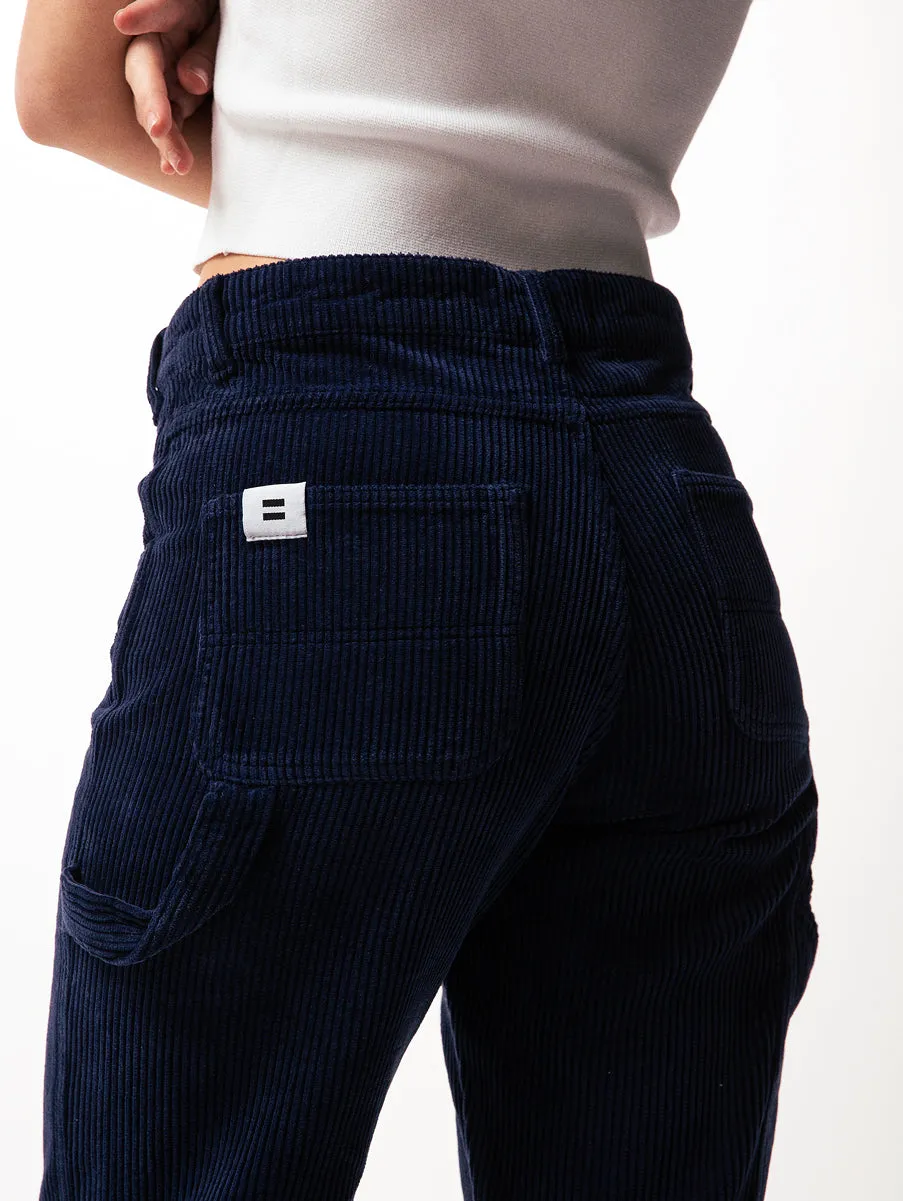 Cotelé Paris Charpentier pantalon cargo navy coton bio
