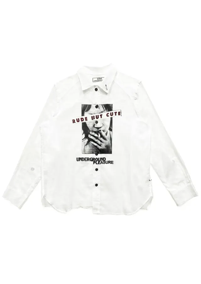 Paolo Leduc Rude But Cute chemise blanche imprimé