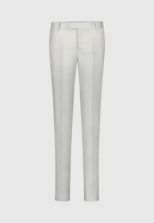 Pierre Talamon Gris Argent pantalon gris coupe droite