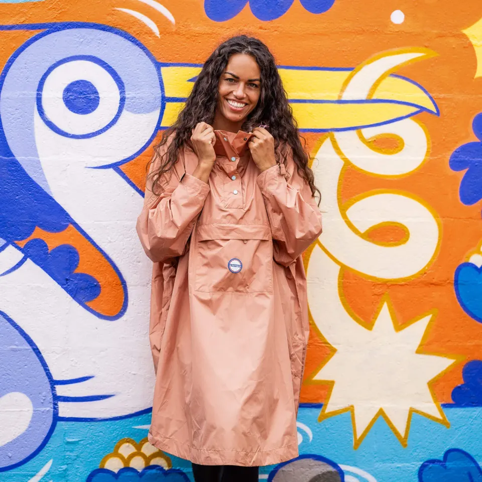 Le Temps des Grenouilles Dublin poncho vélo pluie recyclé
