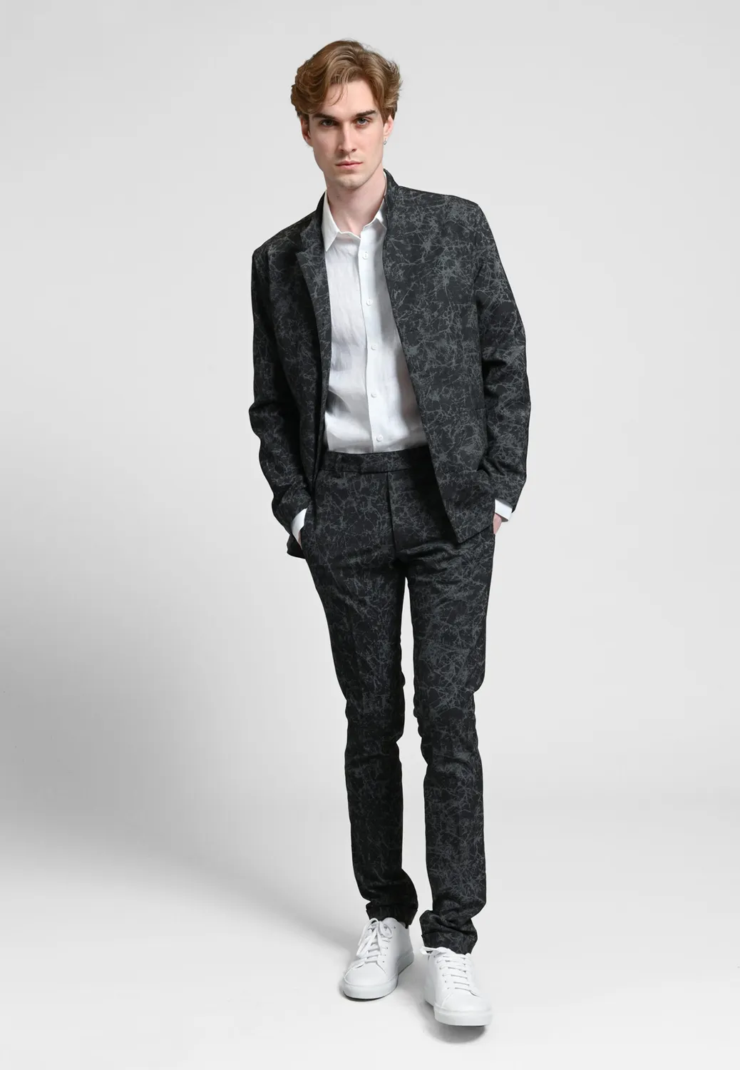 Pierre Talamon Doub Marble veste coupe droite