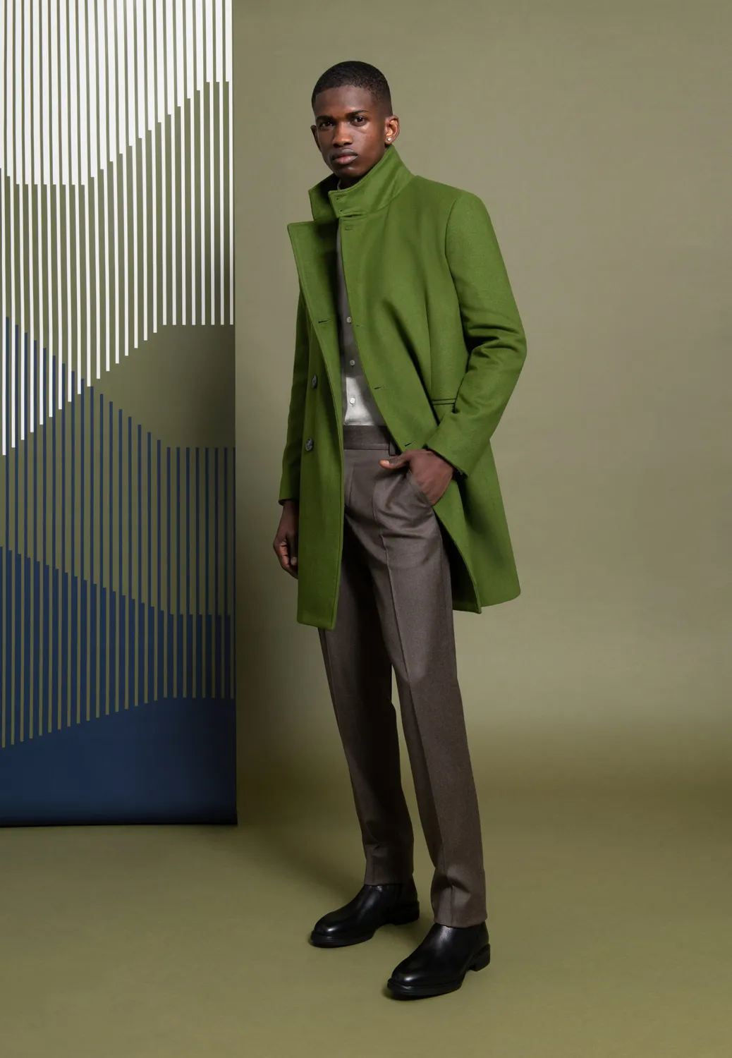 Pierre Talamon Col Officier manteau vert