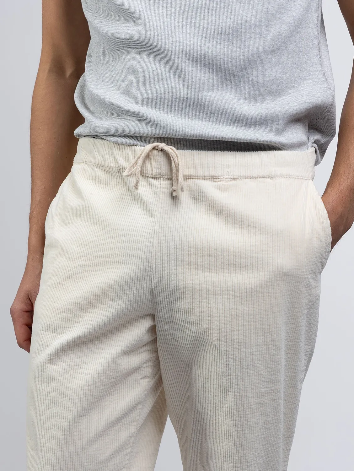 Cotelé Paris pantalon Lazy homme sable velours bio